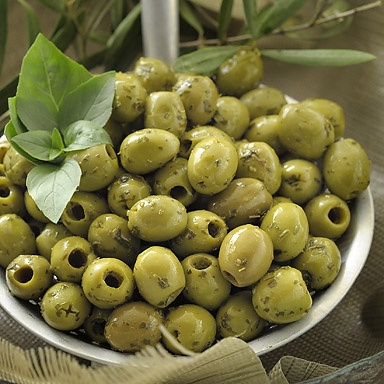 Pitted Green Olives/Herbs - 3kg F.O.